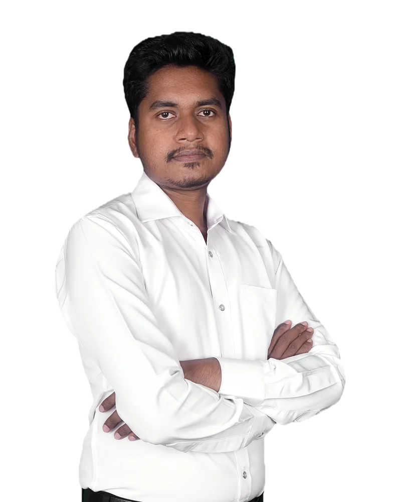 Md Shahin Khan, freelance WordPress and Shopify developer, arms crossed in a white shirt
